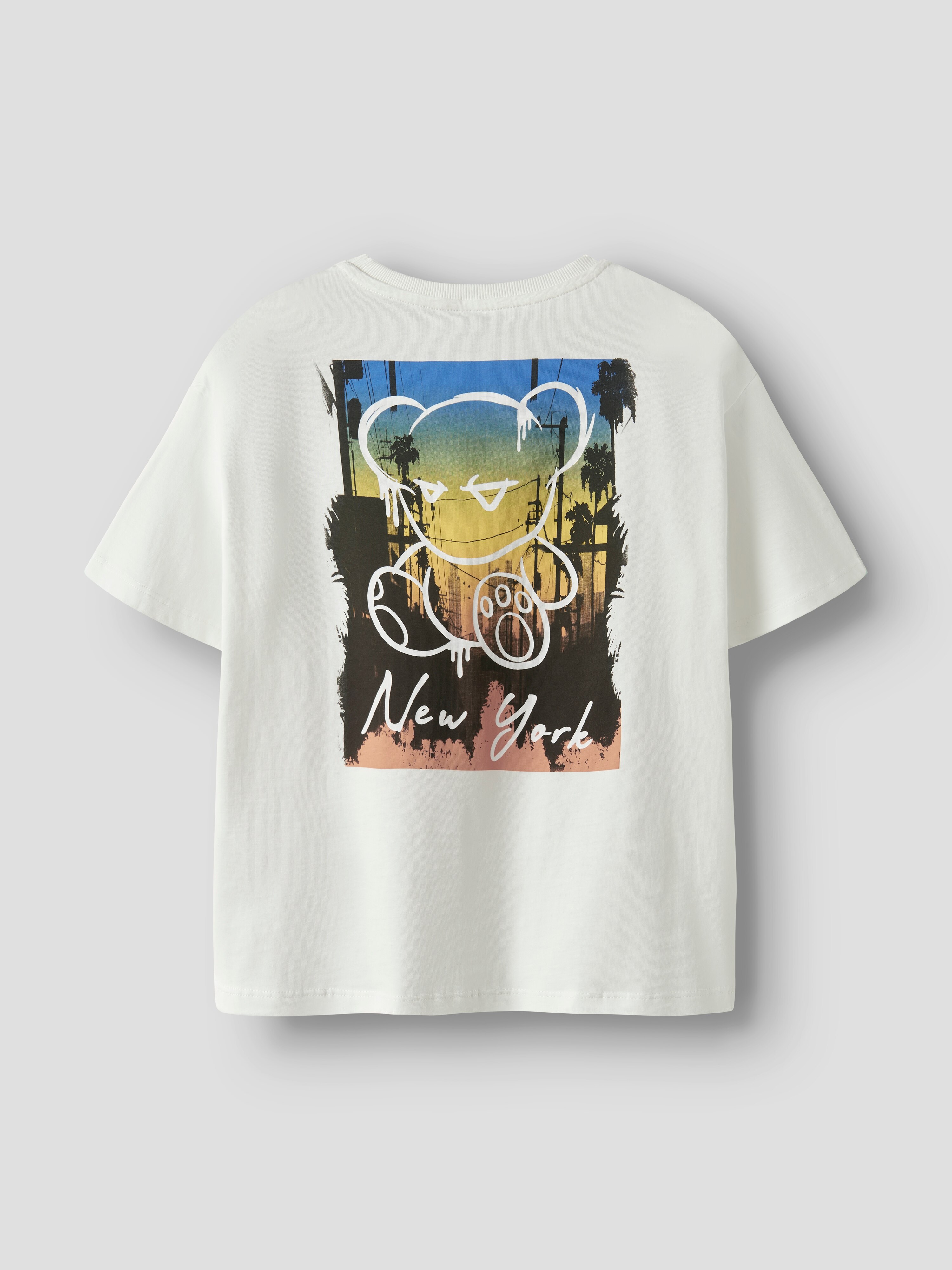Camiseta de manga corta de niño - name it - Blanco Blanco-2