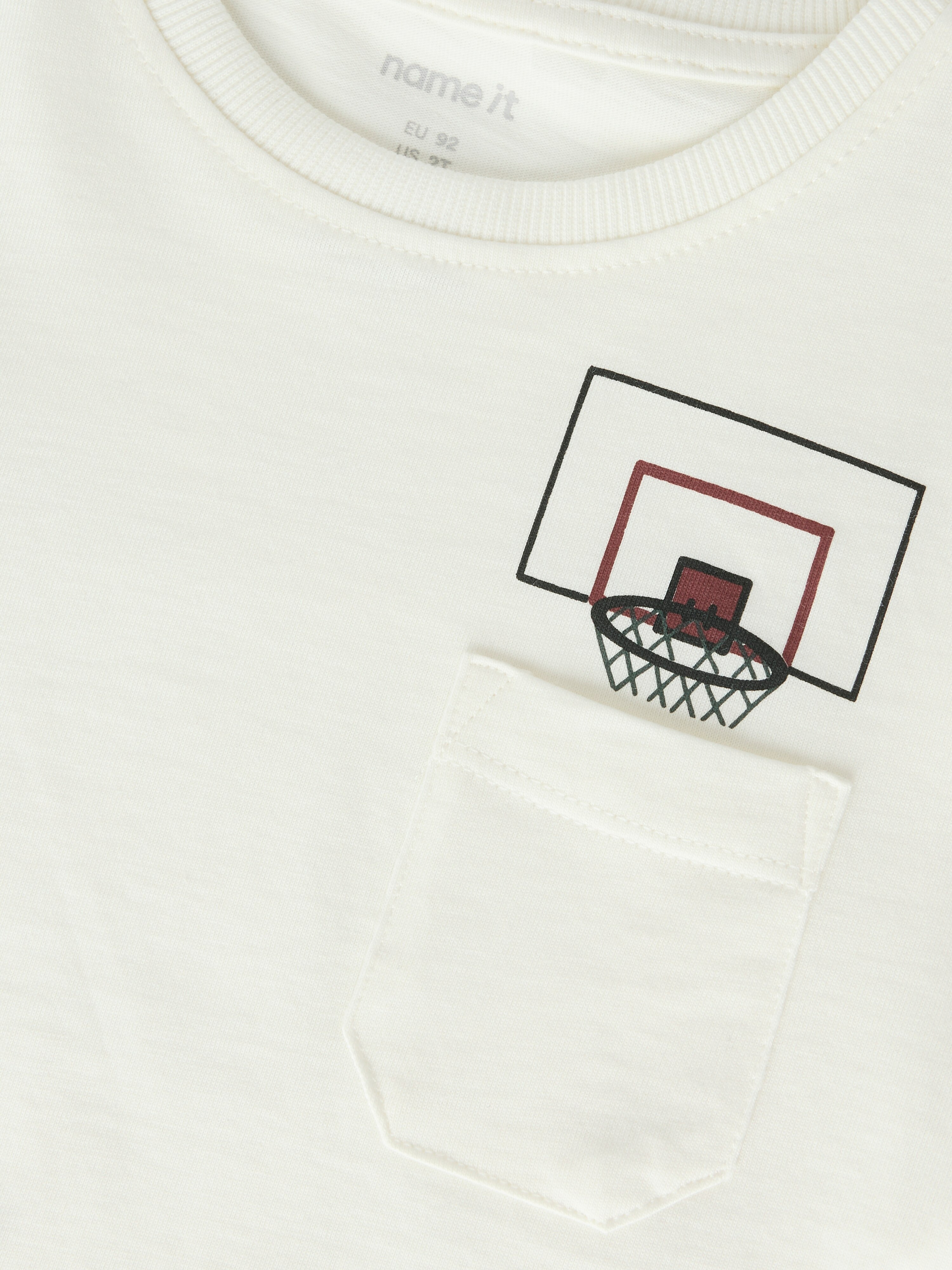 Camiseta de manga larga de niño - name it - Blanco Blanco-3