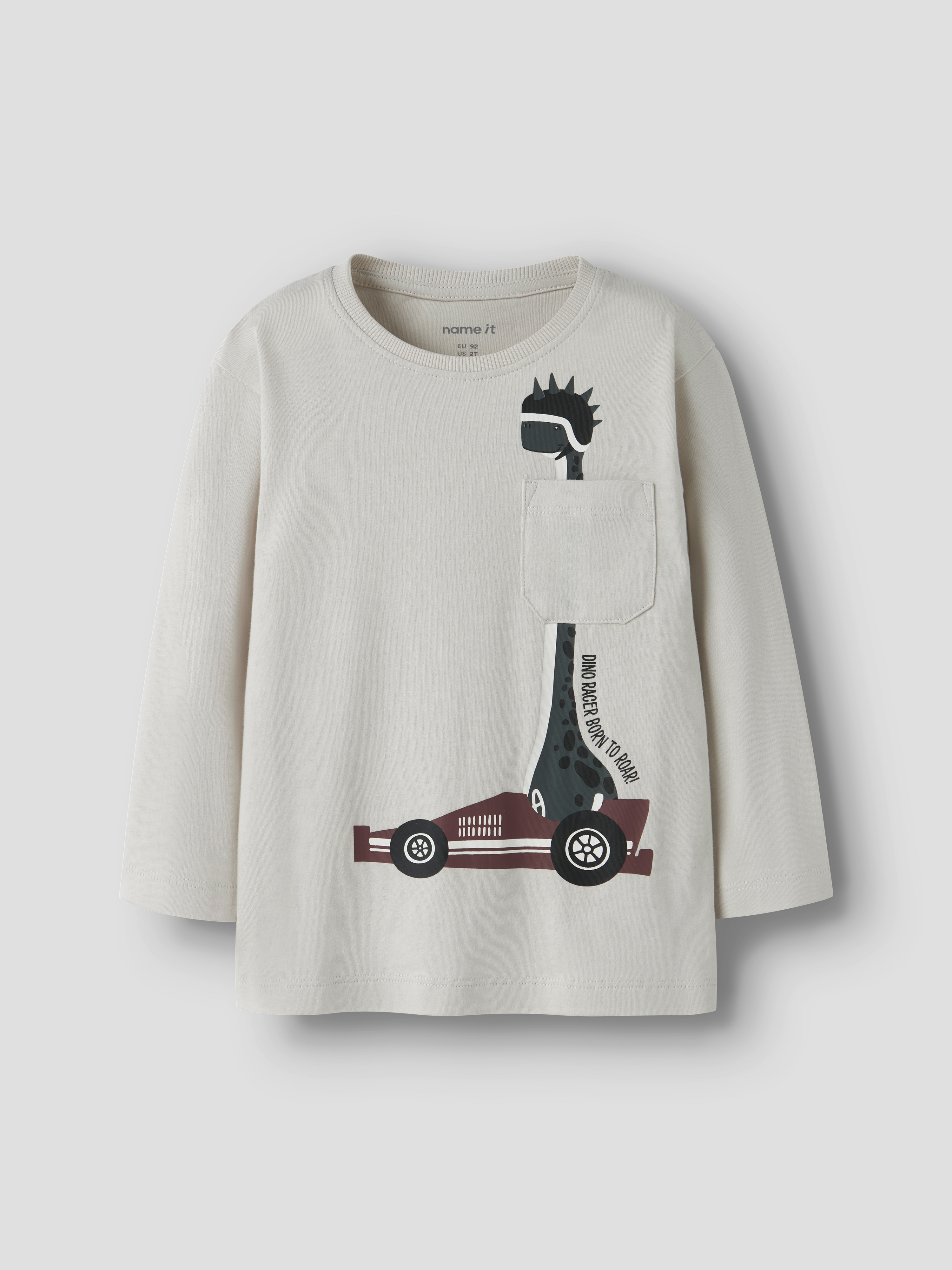 Camiseta de manga larga de niño - name it - Beige Beige-1