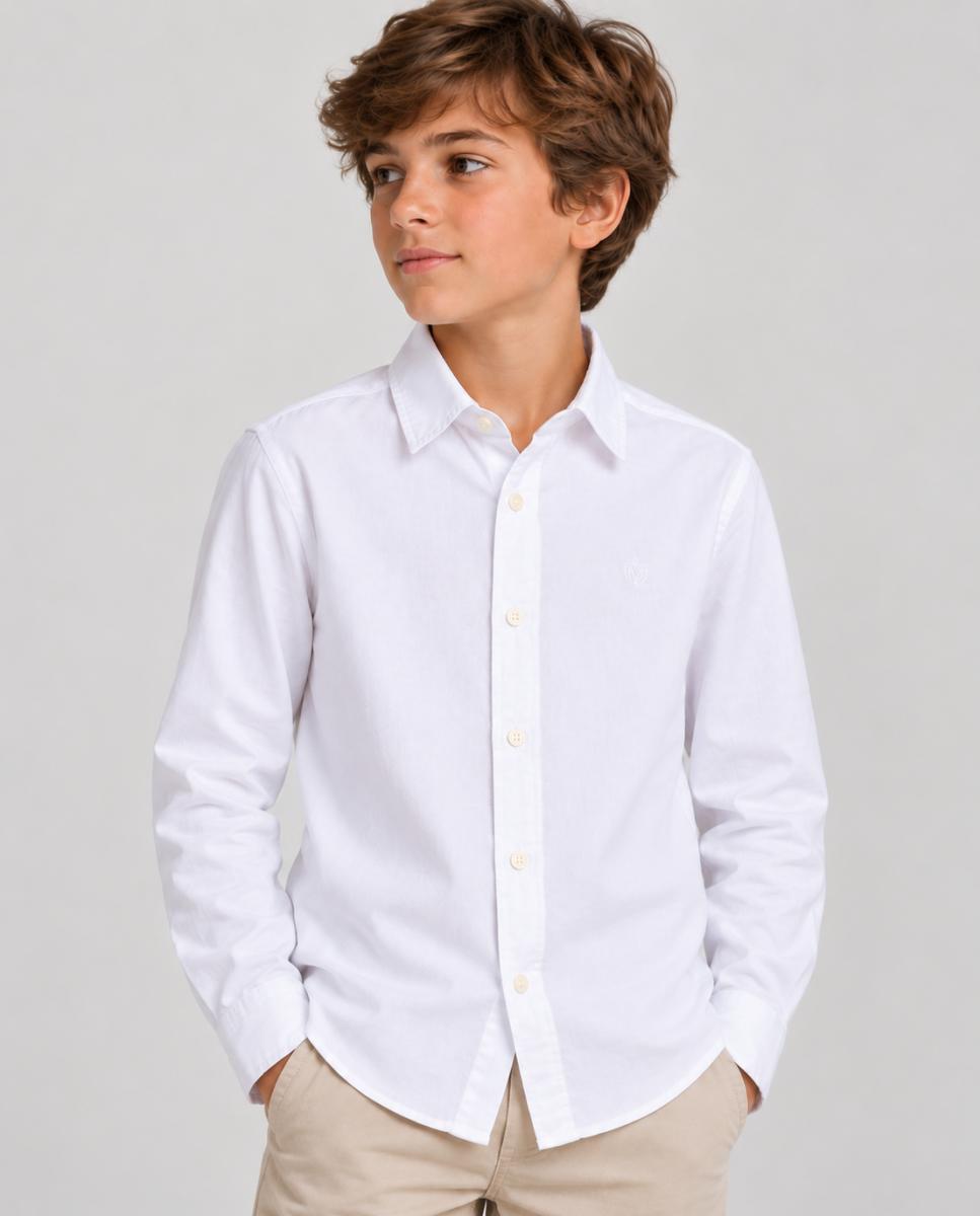 Imagen 0 de Camisa de niño en azul Blanco