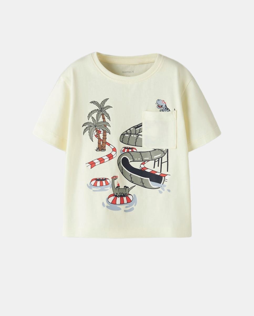 Camiseta de manga corta de niño - name it - Amarillo Amarillo-1