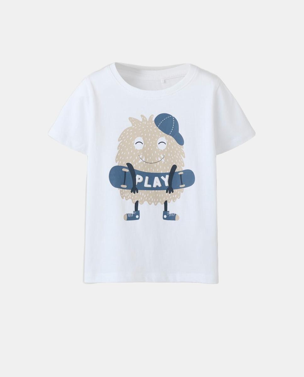 Camiseta de manga corta de niño - name it - Blanco Blanco-2