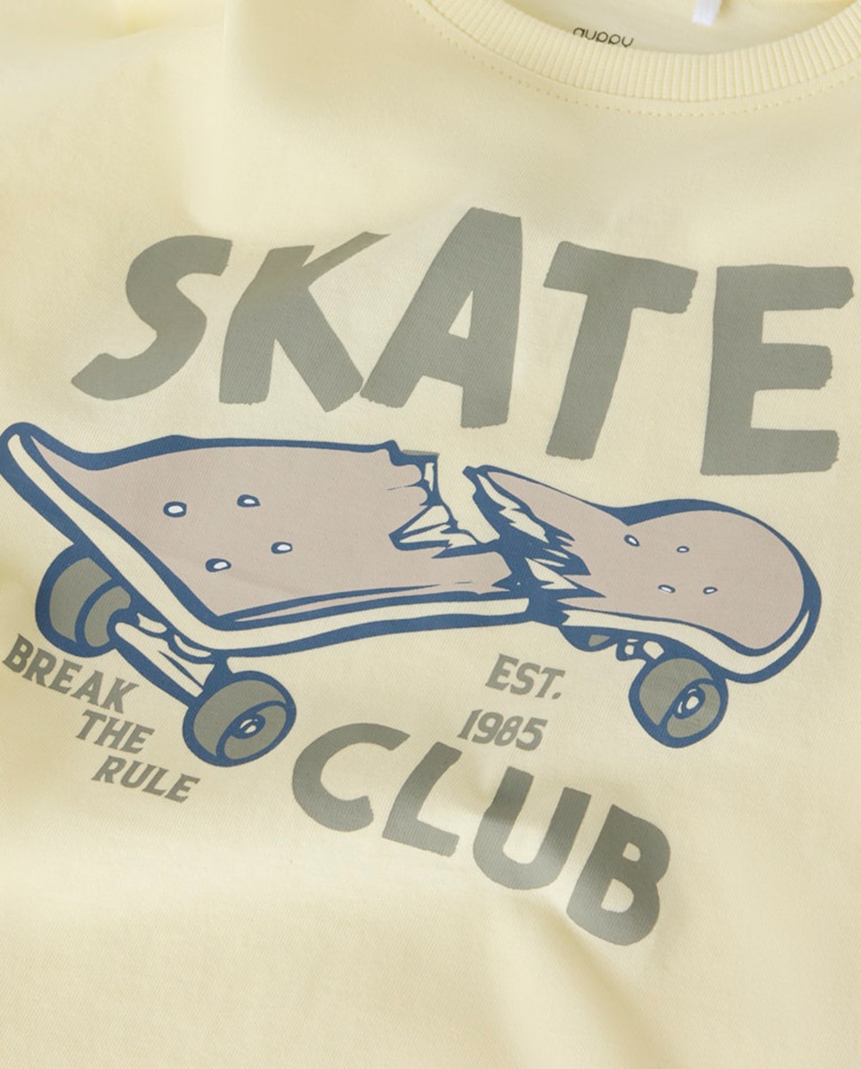 T-shirt com manga curta name it Amarelo-4