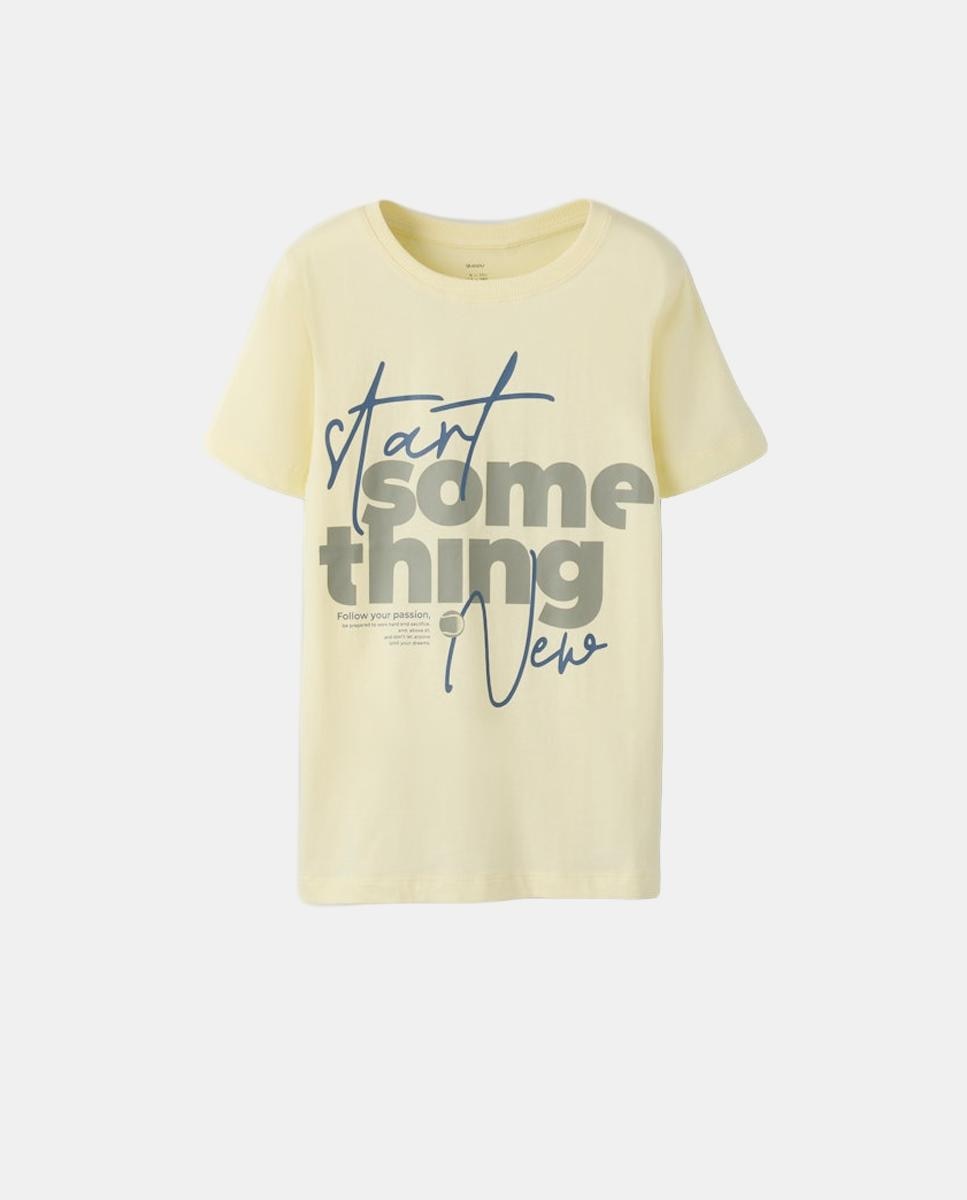 T-shirt com manga curta name it Amarelo-2