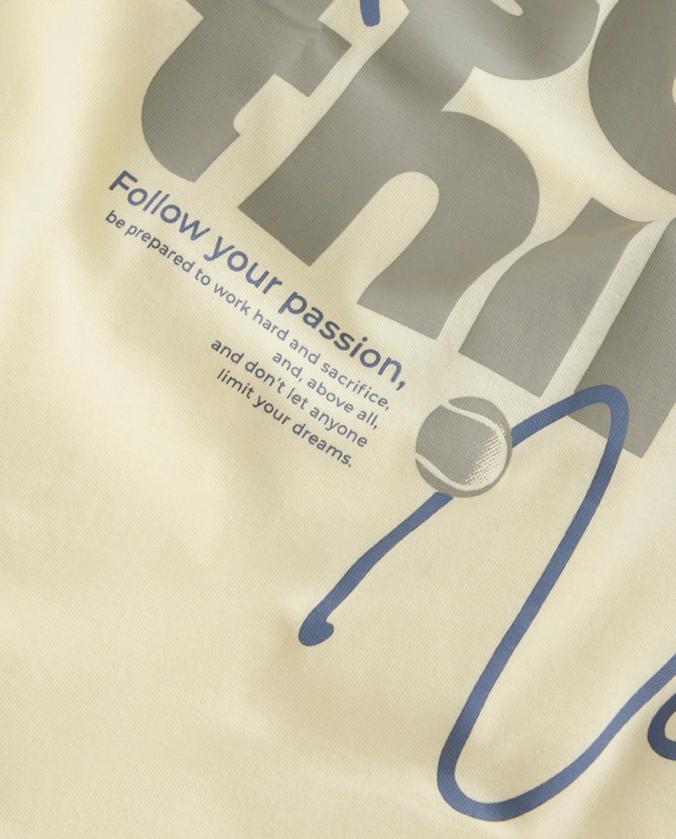 T-shirt com manga curta name it Amarelo-4