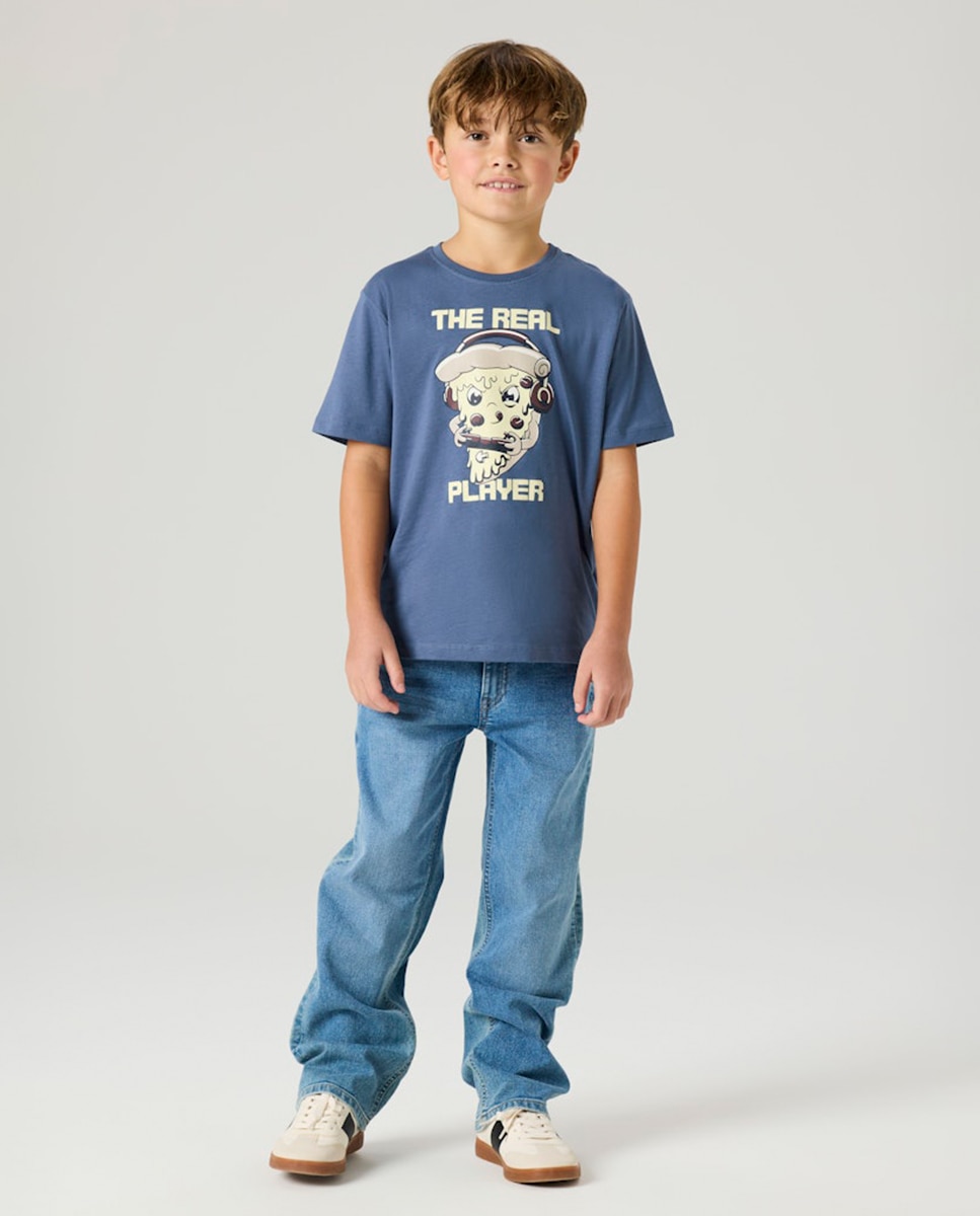 T-shirt com manga curta name it Azul-2