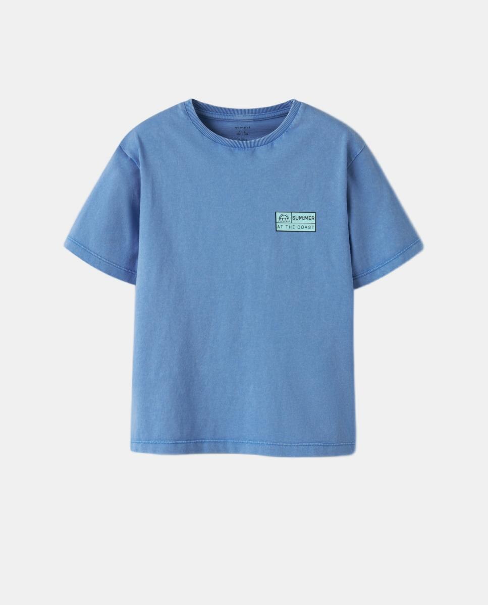 Camiseta de niño con detalle agua marina - name it - Azul Azul-3
