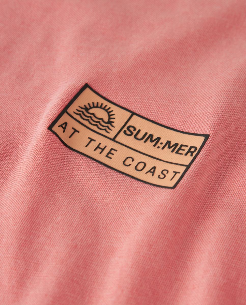 T-shirt de Criança com Pormenor Água-Marinha name it Laranja-5