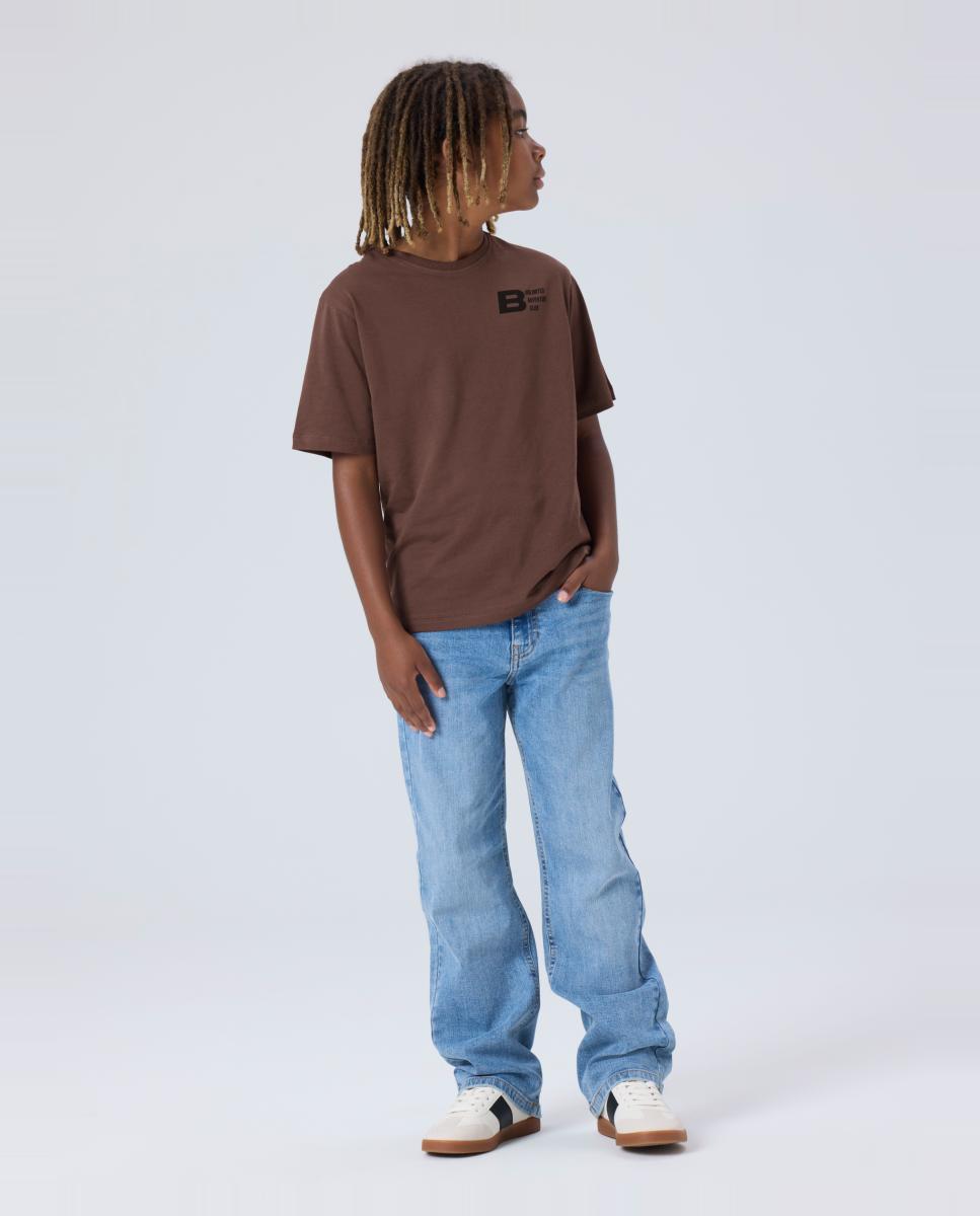 Camiseta manga corta de niño - name it - Marrón Marrón-2