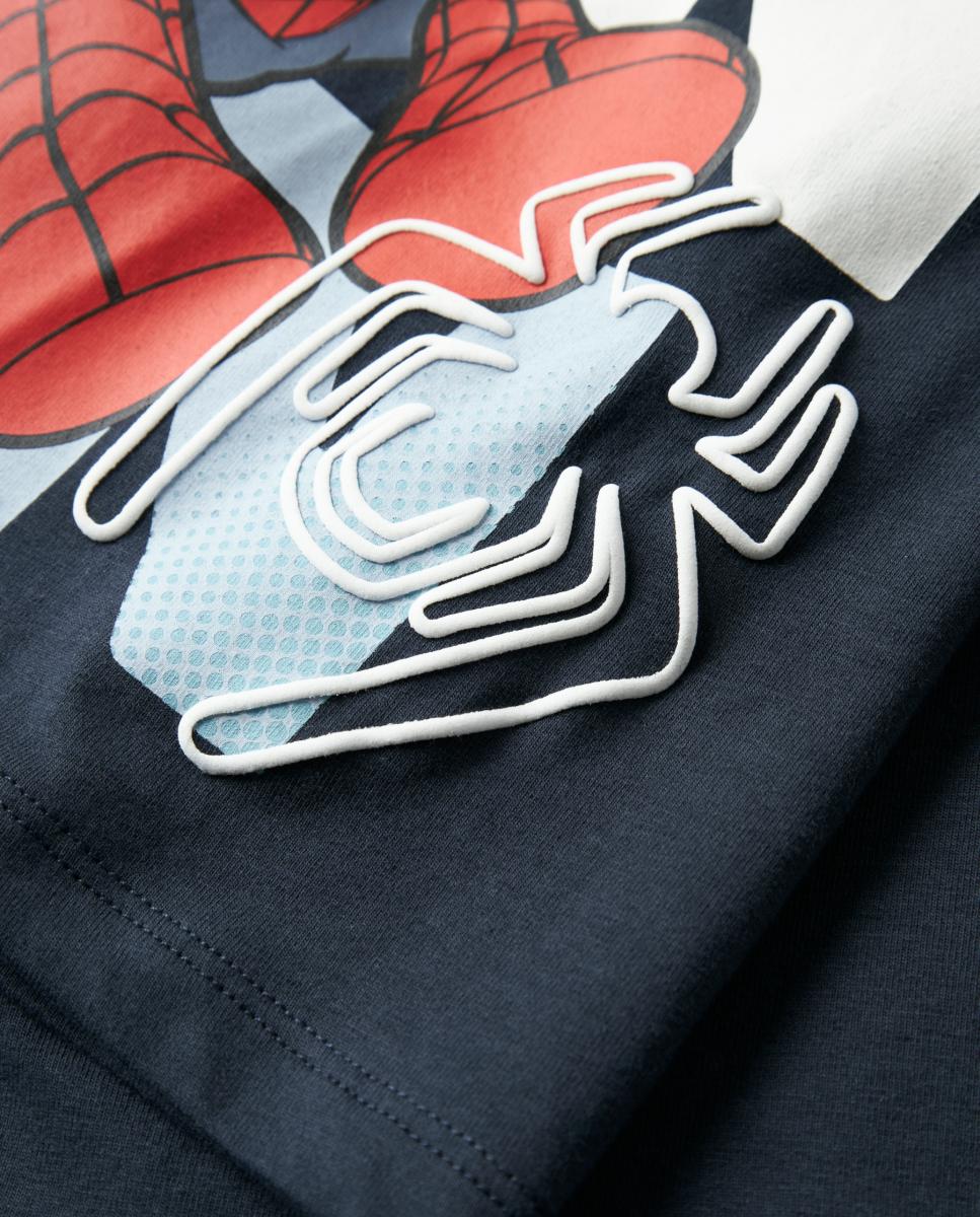 Camisola Spider com Manga Comprida Azul-marinho-3