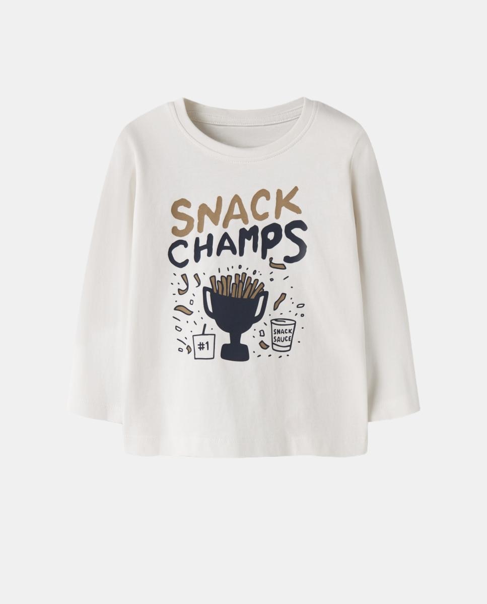 Camisola com manga comprida Bege-2