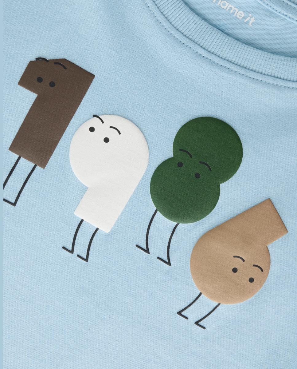 Camiseta de manga larga de niño - name it - Azul Azul-5