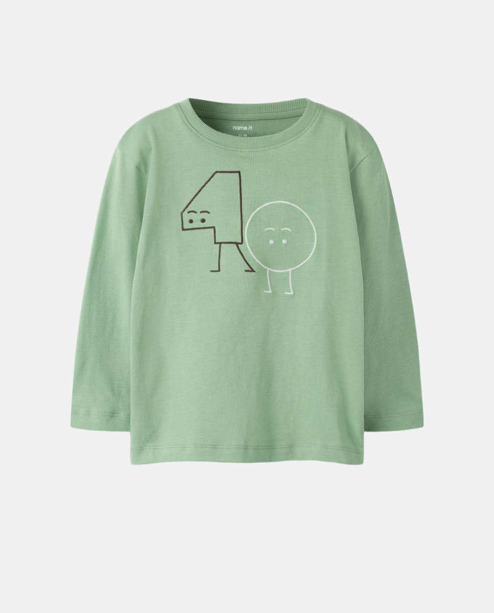 Camiseta de manga larga de niño - name it - Verde Verde-1