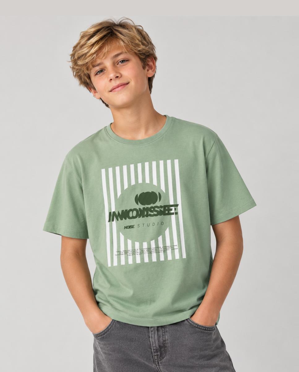 Camiseta de manga corta de niño - name it - Verde Verde-1
