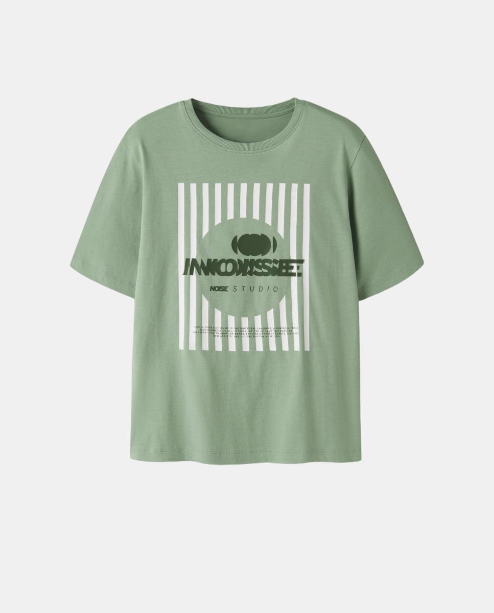 Camiseta de manga corta de niño - name it - Verde Verde-2