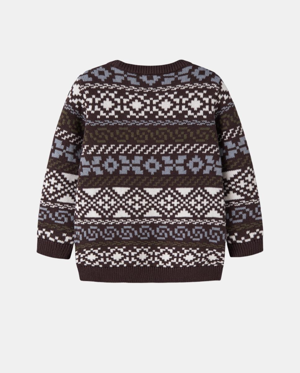 Jersey jacquard de niño - name it - Marrón Marrón-4