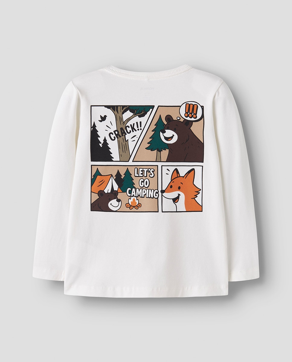 Camiseta bosque de niño - name it - Blanco Blanco-3