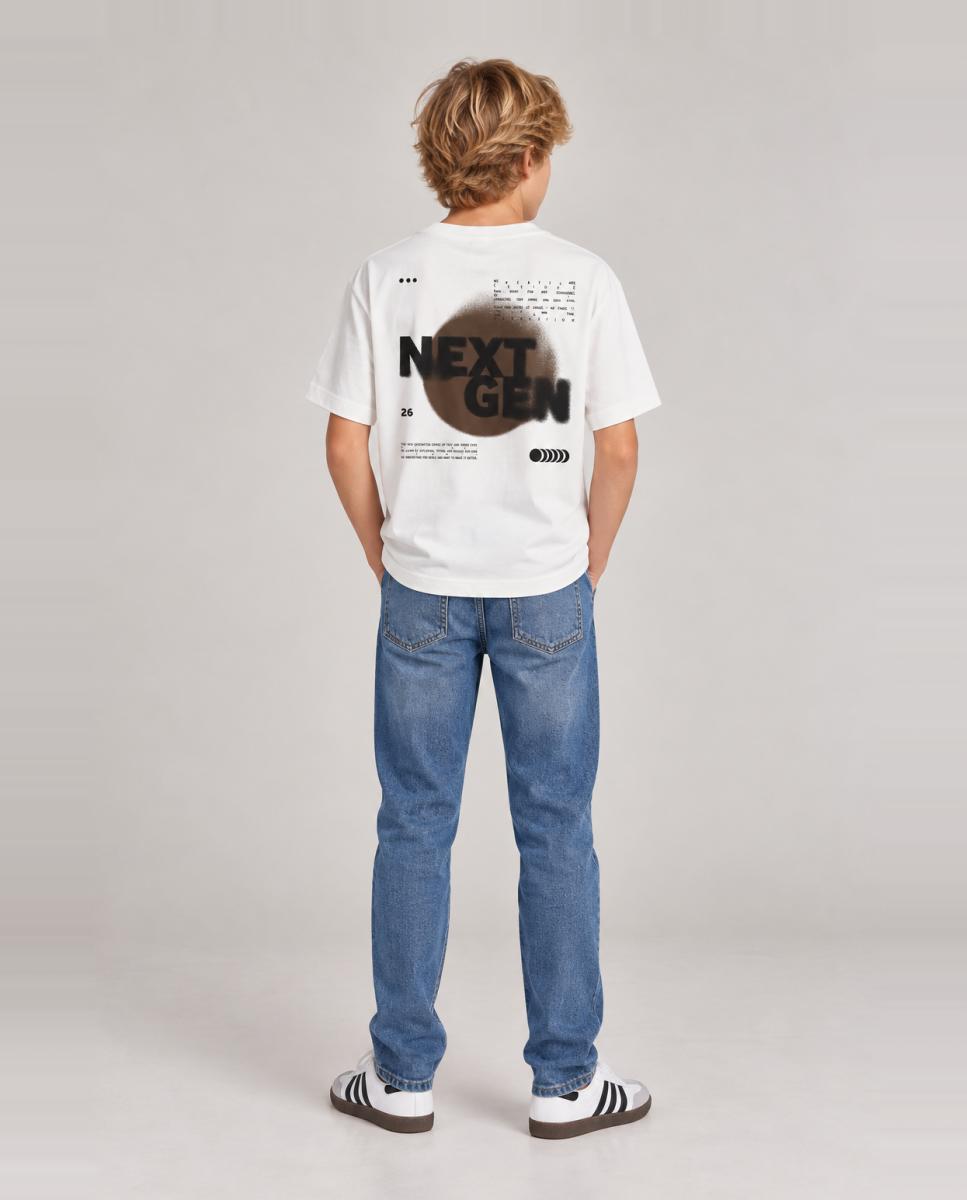 Camiseta de manga corta de niño - name it - Blanco Blanco-1