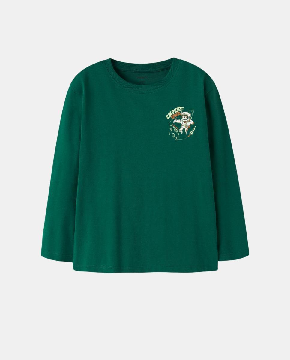 Camiseta de manga larga de niño - name it - Verde Verde-3