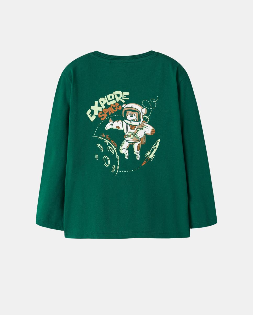 Camiseta de manga larga de niño - name it - Verde Verde-4