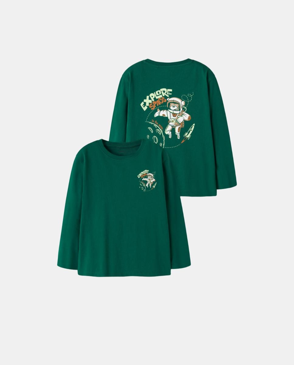 Camiseta de manga larga de niño - name it - Verde Verde-6