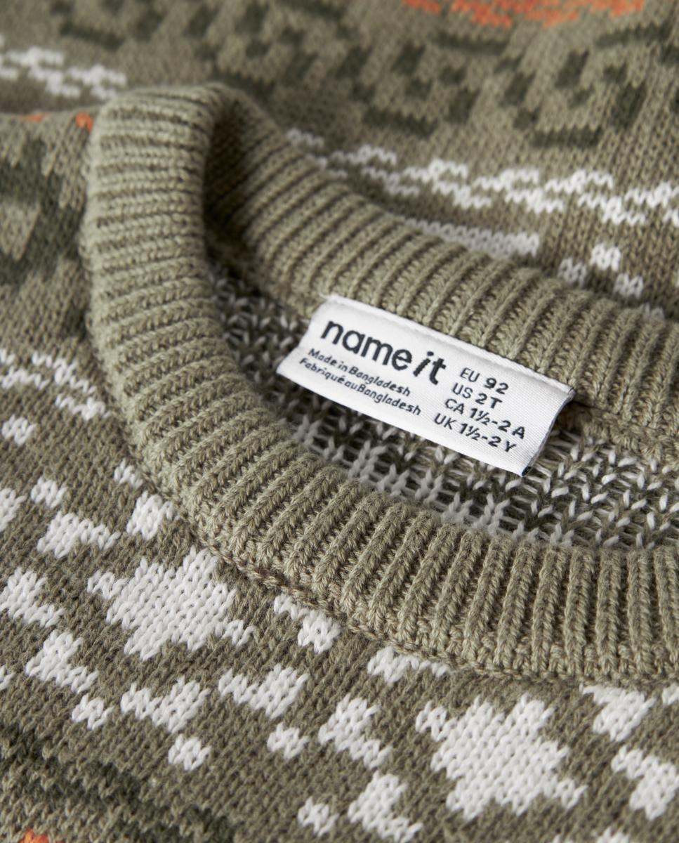 Jersey jacquard de niño - name it - Verde Agua Verde Agua-5