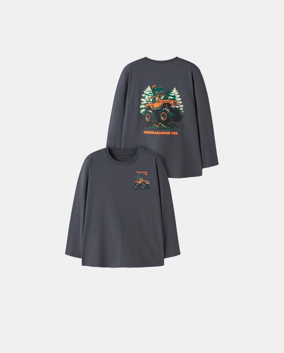 Camiseta de manga larga de niño - name it - Azul Azul-5