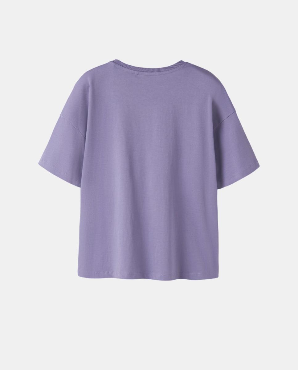 T-shirt com manga curta Roxo-2