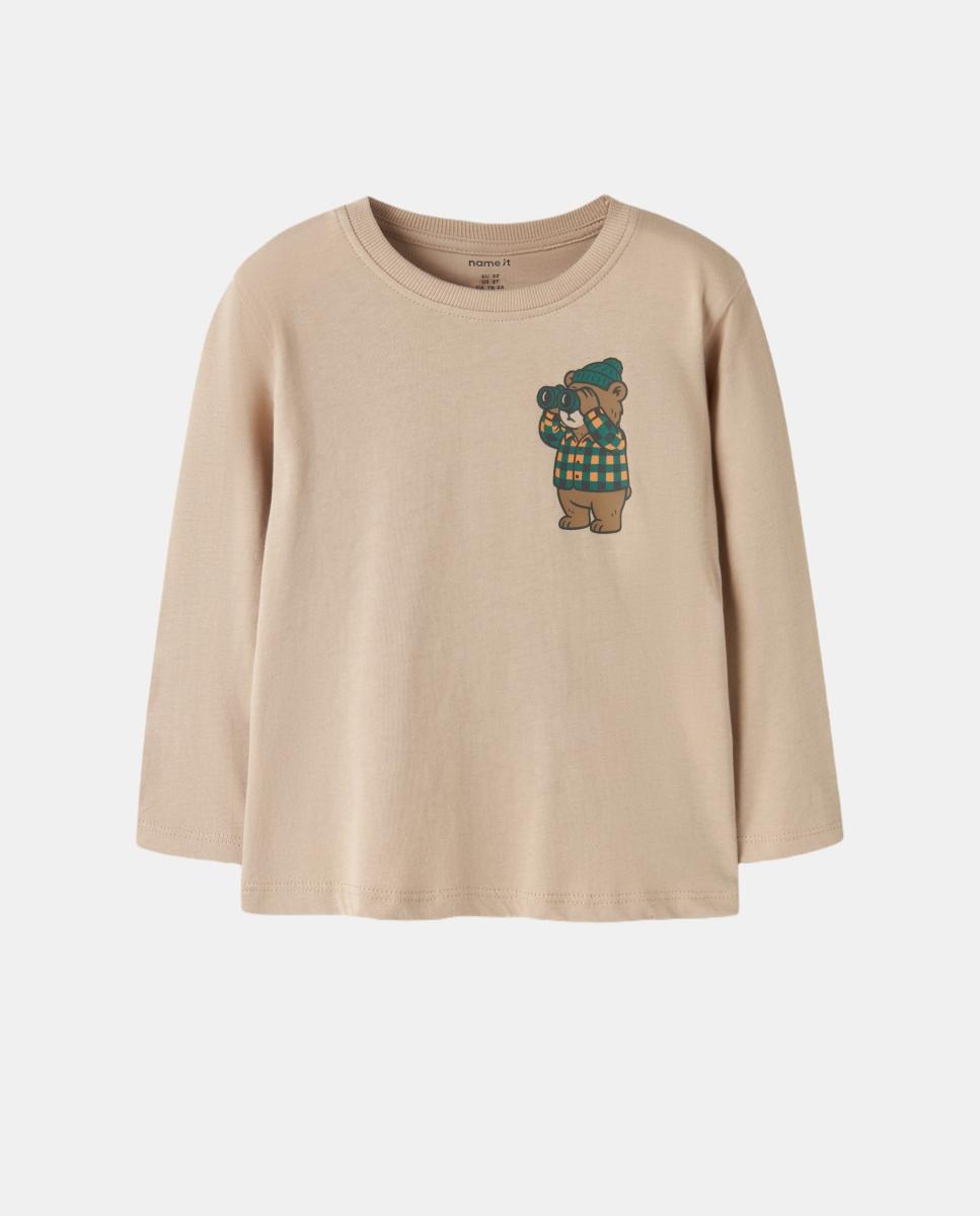 Camiseta de manga larga de niño - name it - Gris Gris-2