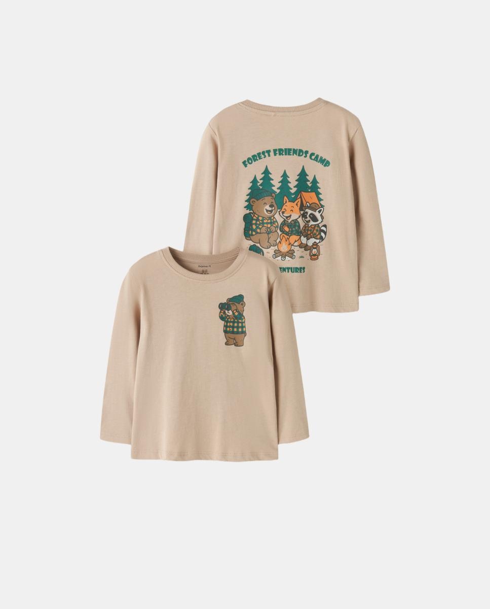 Camiseta de manga larga de niño - name it - Gris Gris-5