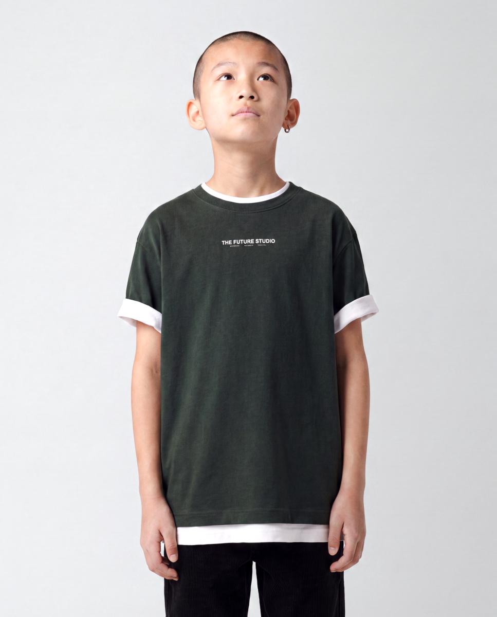 Camiseta de manga corta de niño - name it - Verde Verde-1