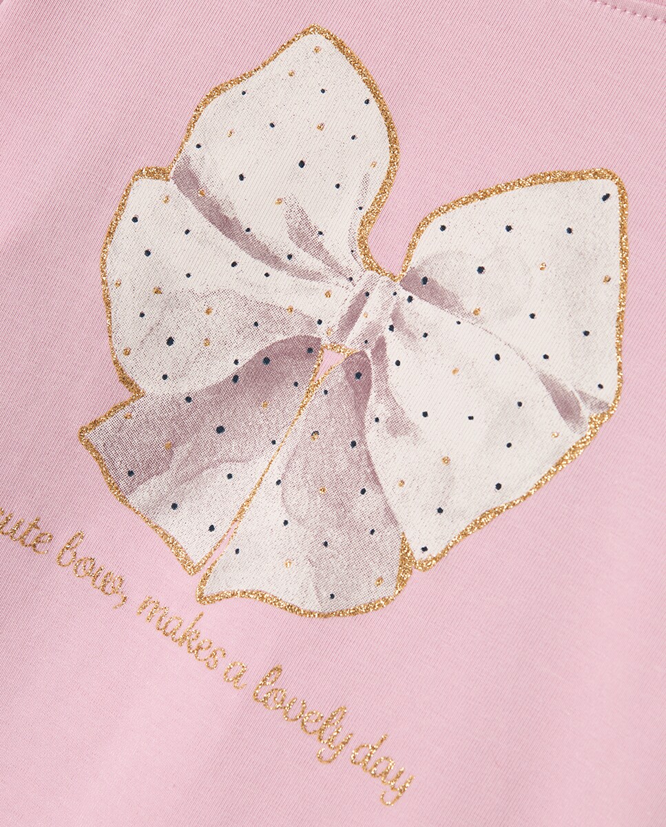 Camisola de manga comprida Rosa-3