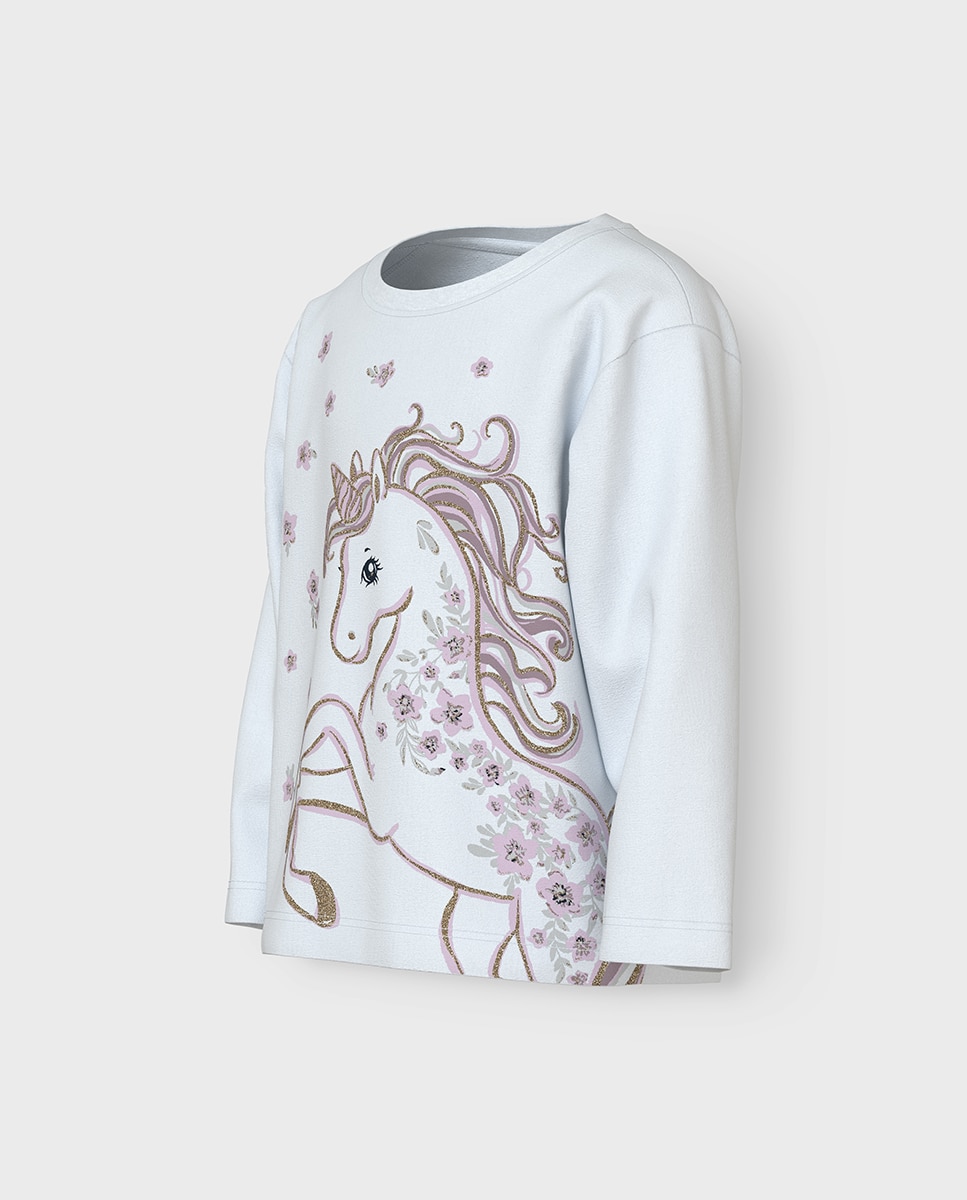 Camisola de manga comprida name it Branco-3