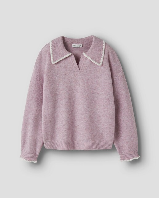 Imagen 0 de Polo punto niña con cuello pico
