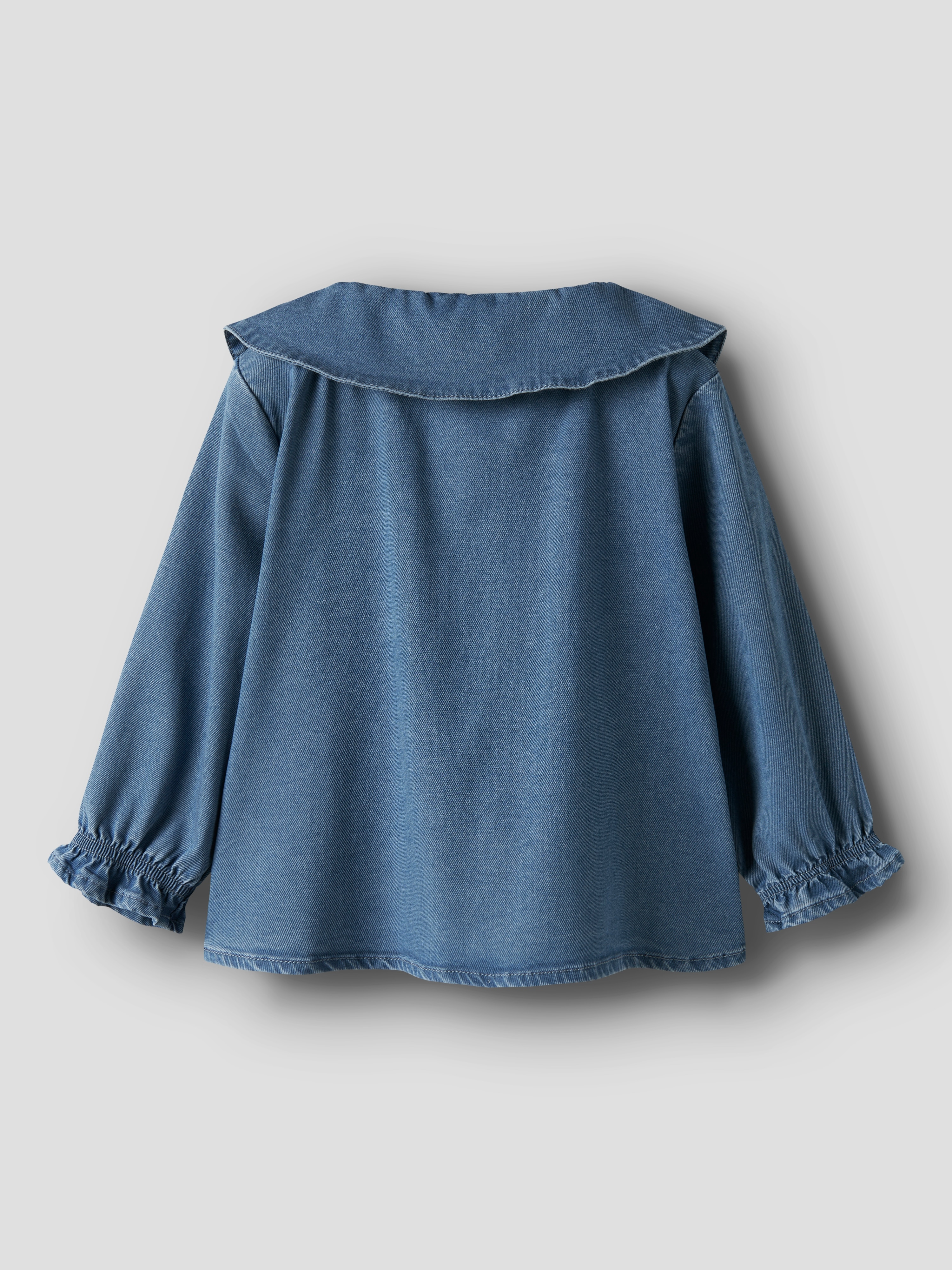 Blusa de Ganga com Gola Babydoll name it Azul-2