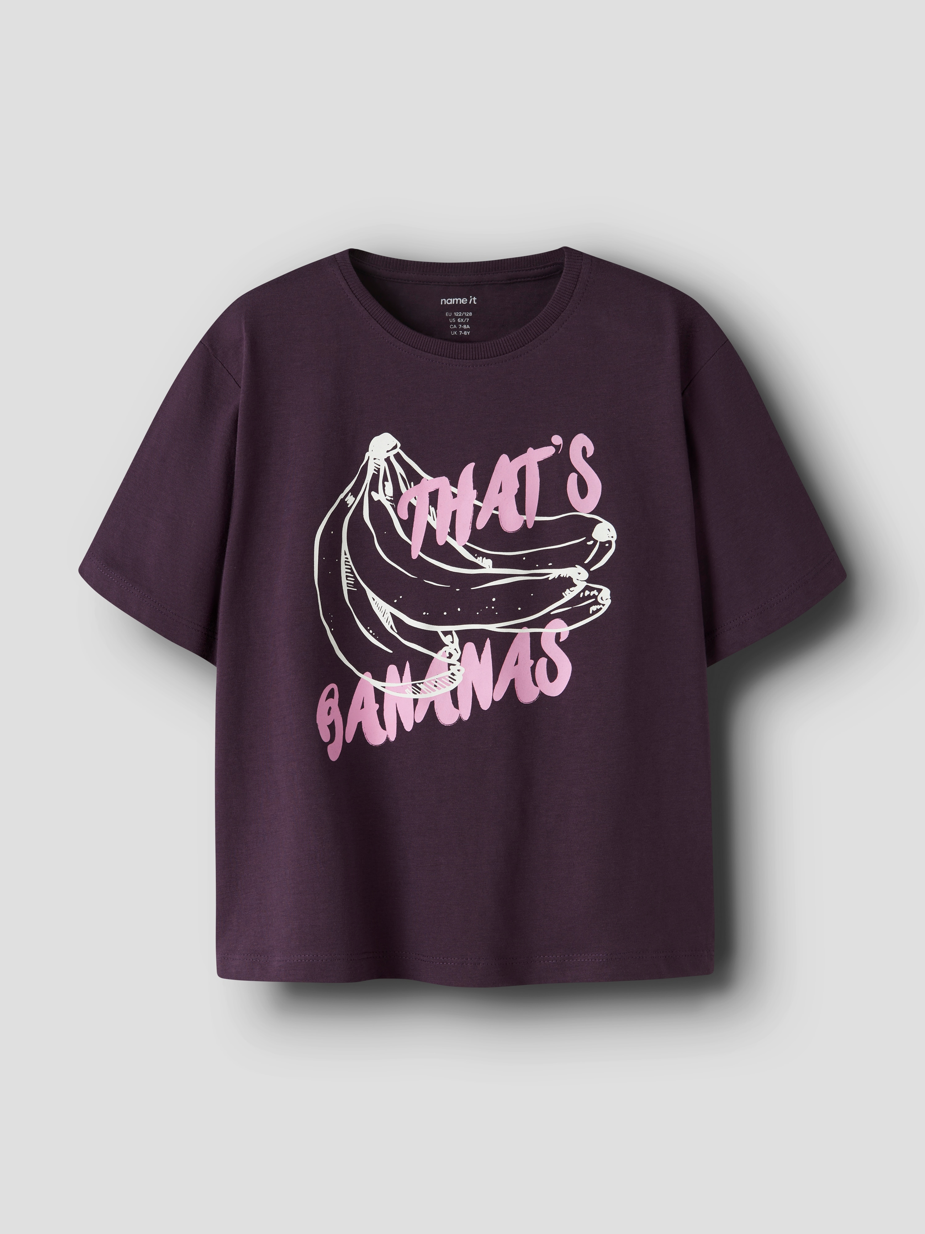 T-shirt de Manga Curta Roxo-1