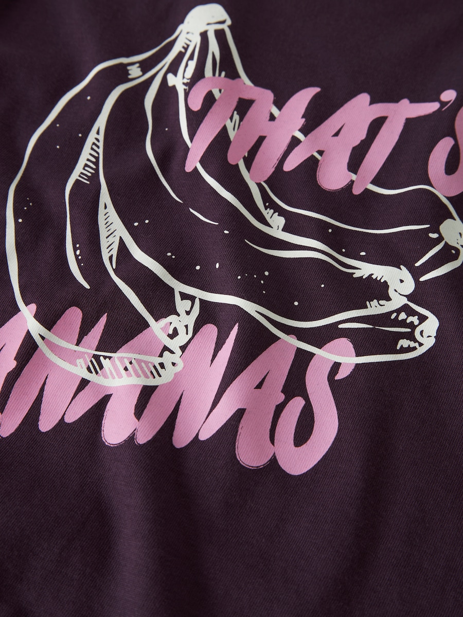 T-shirt de Manga Curta Roxo-3