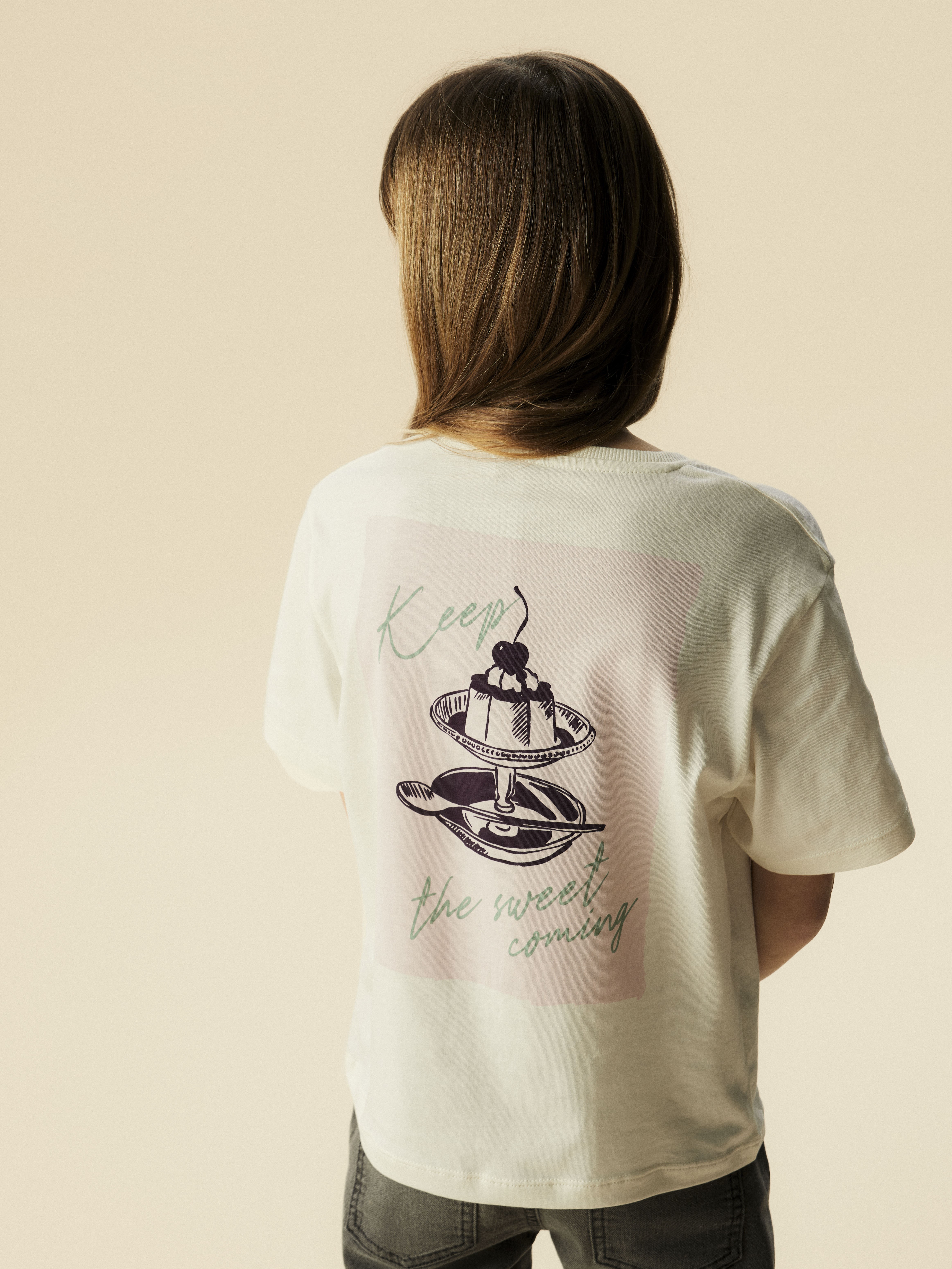 T-shirt de Manga Curta Branco-2