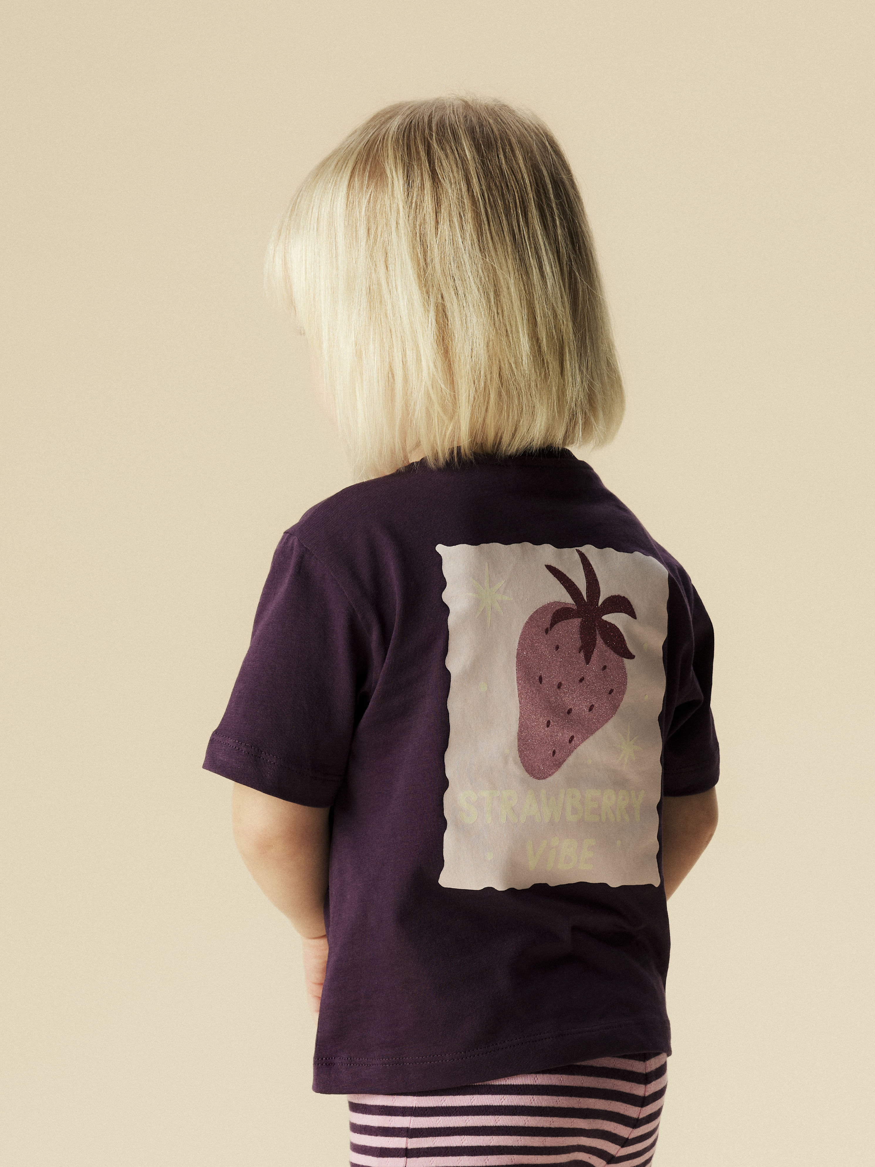 Camiseta de manga corta de niña - name it - Morado Morado-2