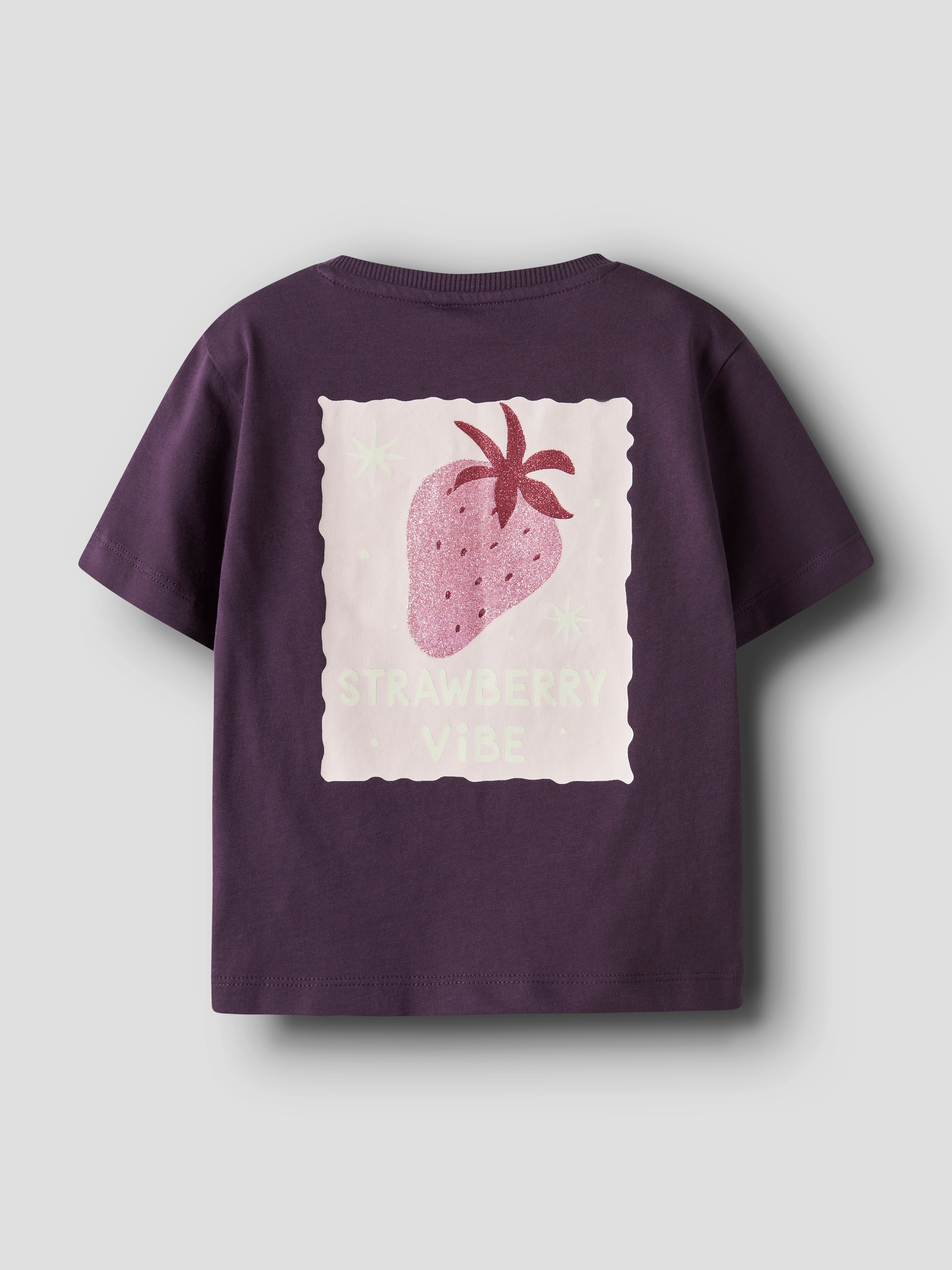 Camiseta de manga corta de niña - name it - Morado Morado-4