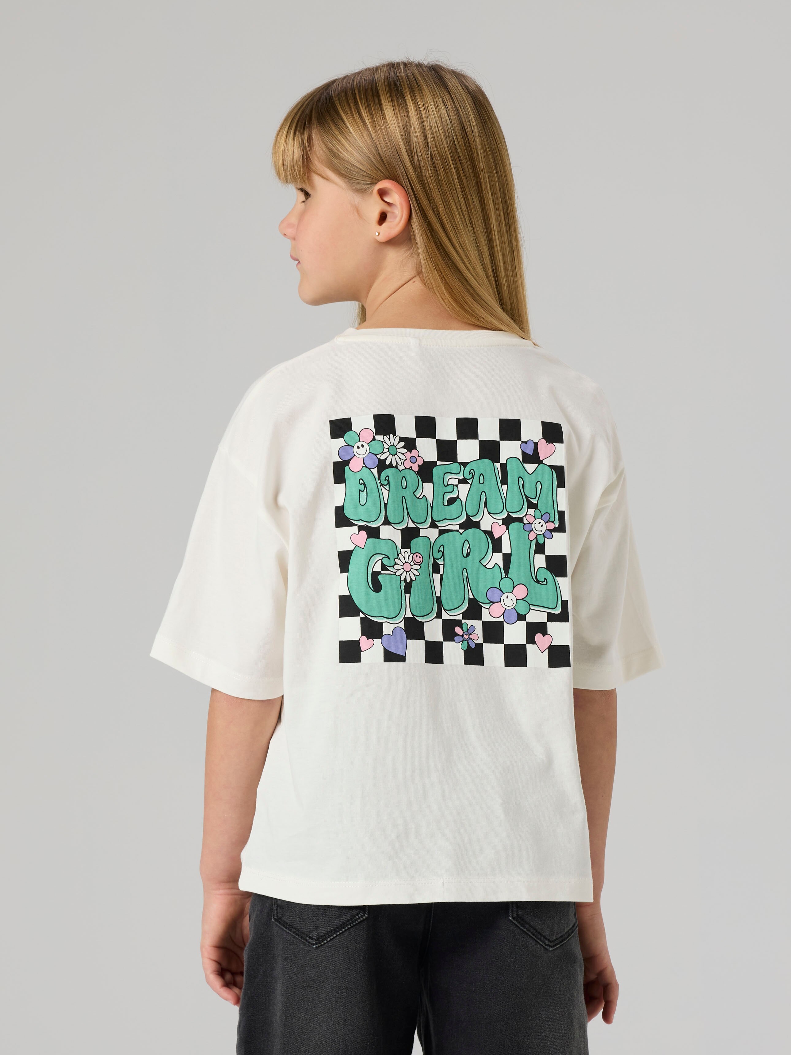 Camiseta de manga corta de niña - name it - Blanco Blanco-2