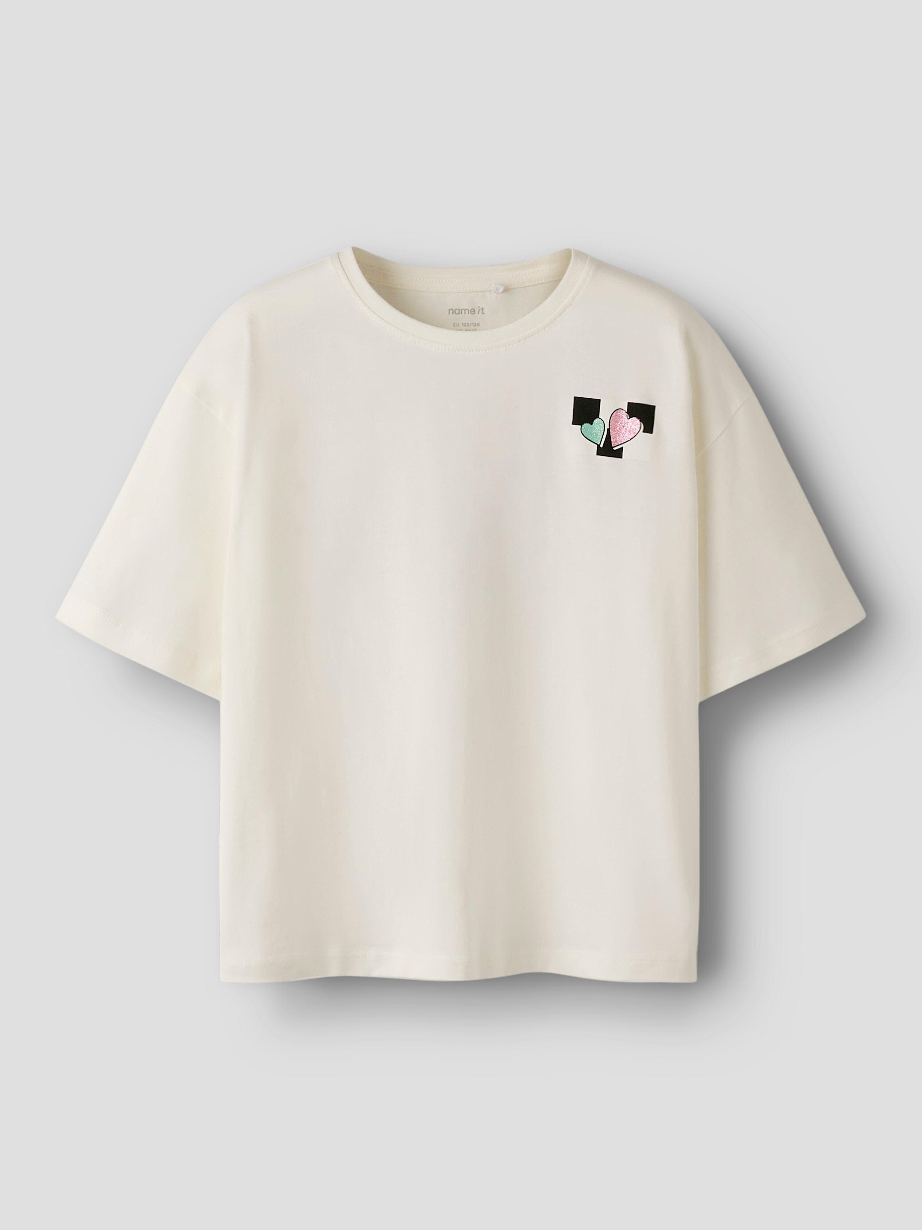 Camiseta de manga corta de niña - name it - Blanco Blanco-3