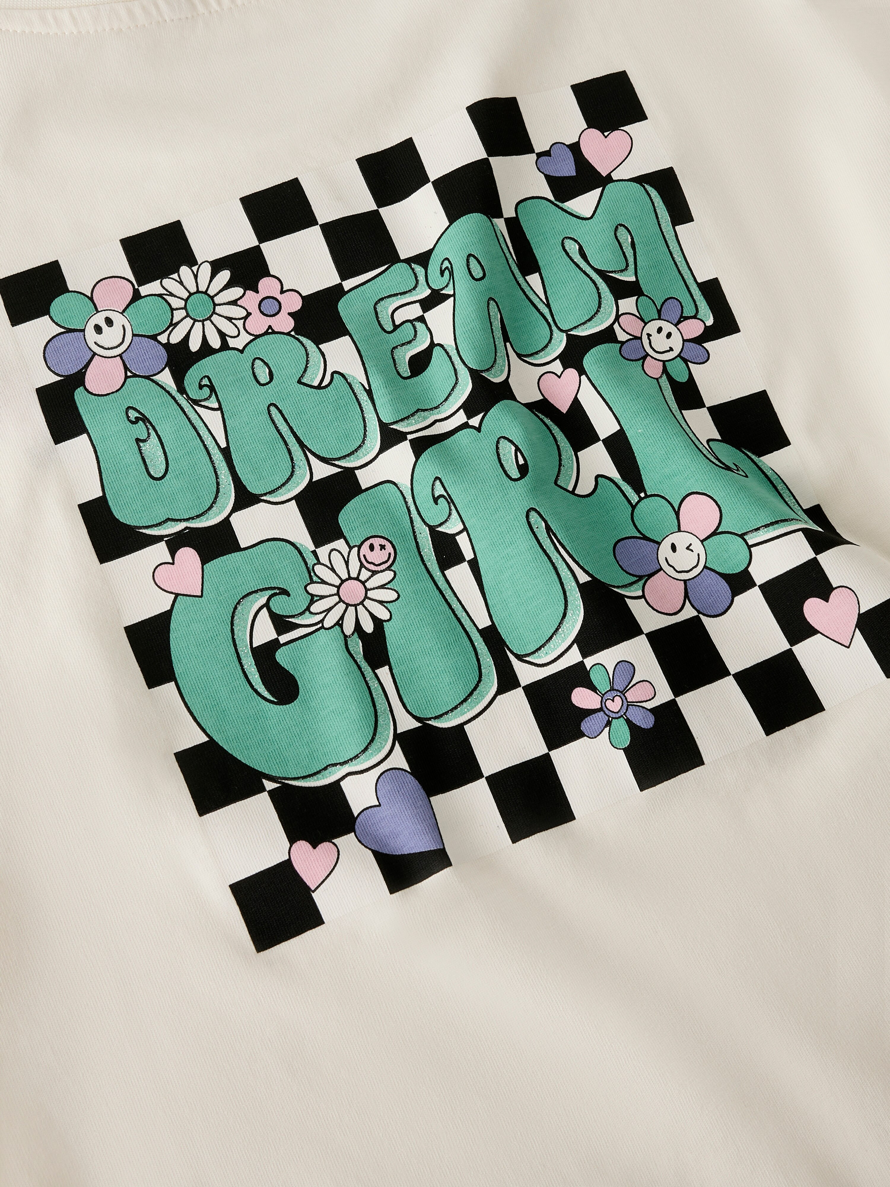 Camiseta de manga corta de niña - name it - Blanco Blanco-5