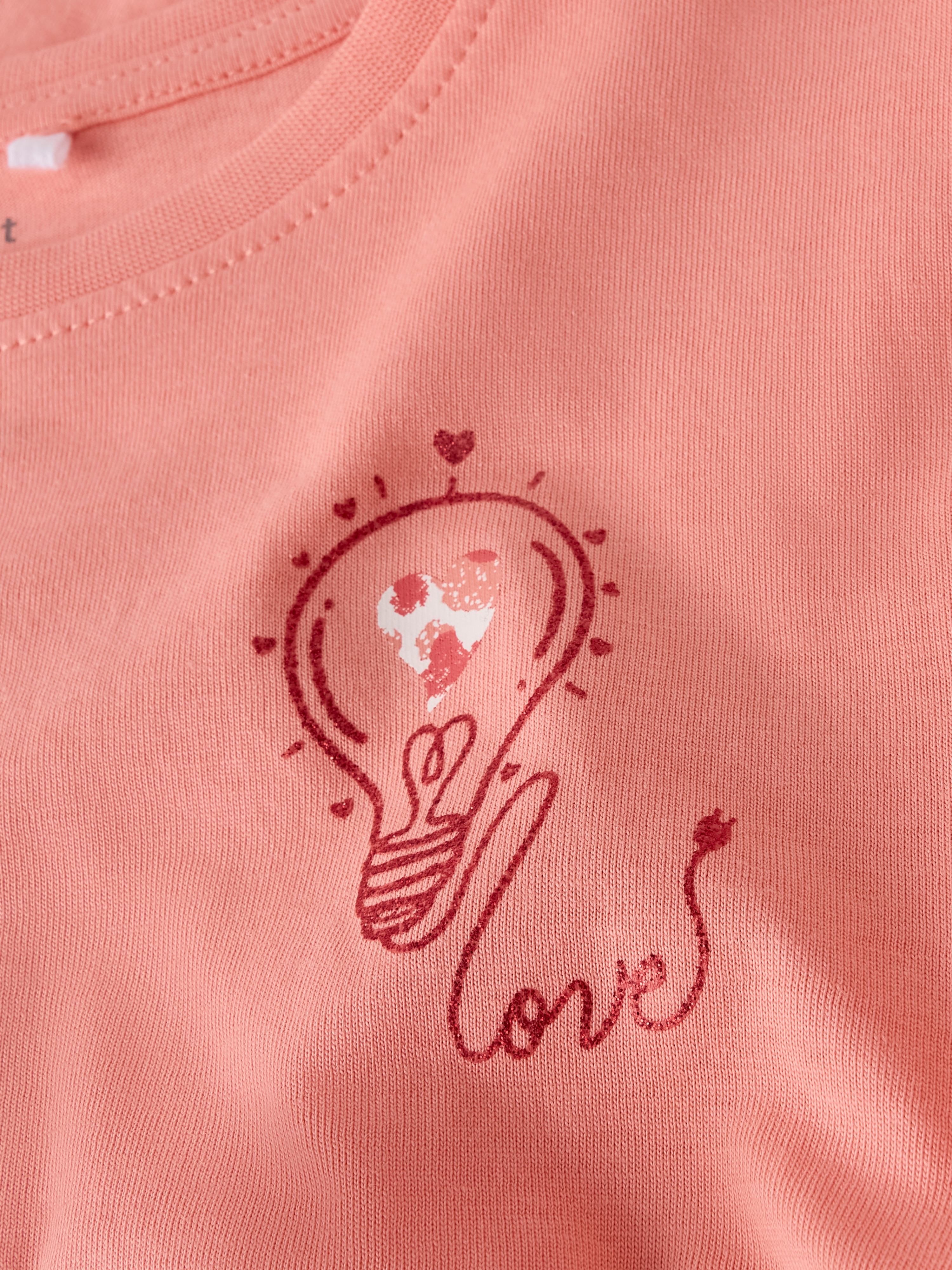 T-shirt de manga curta name it Coral-3