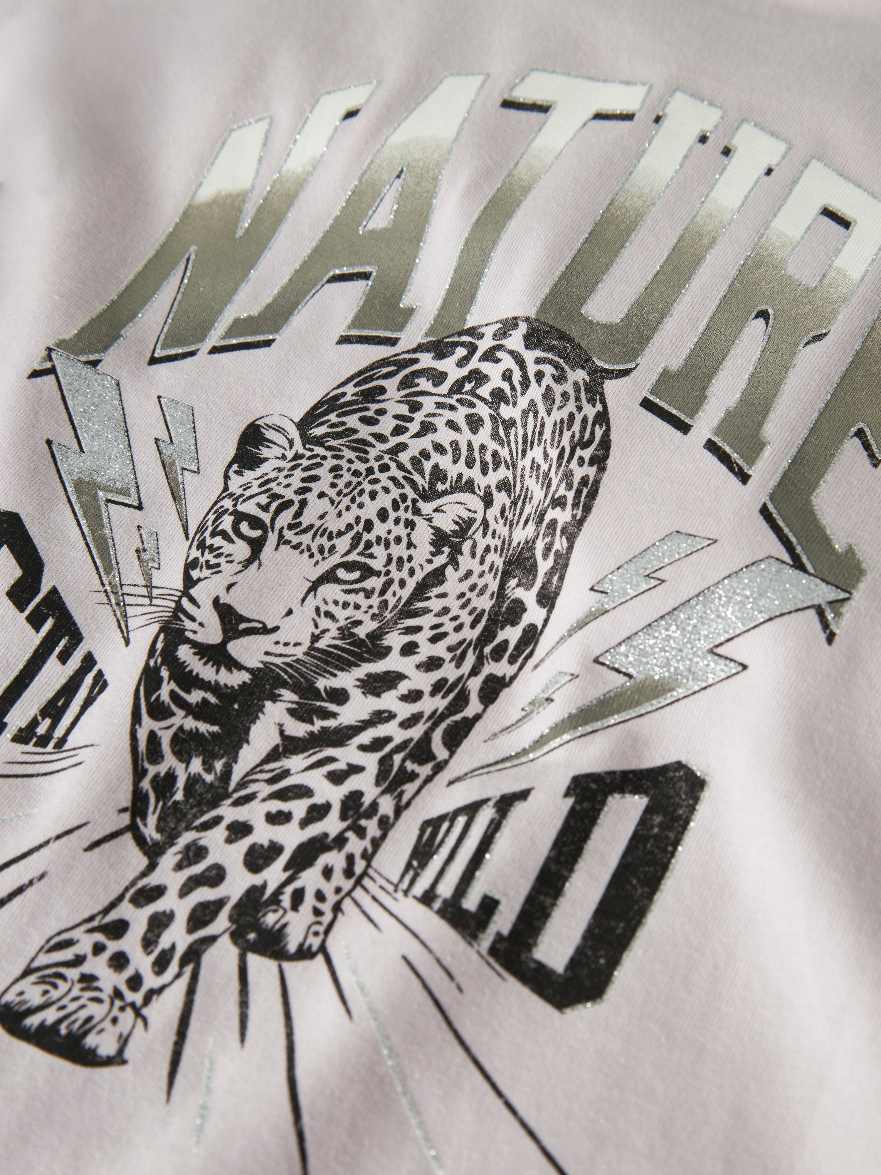 T-shirt com manga curta name it Roxo-3