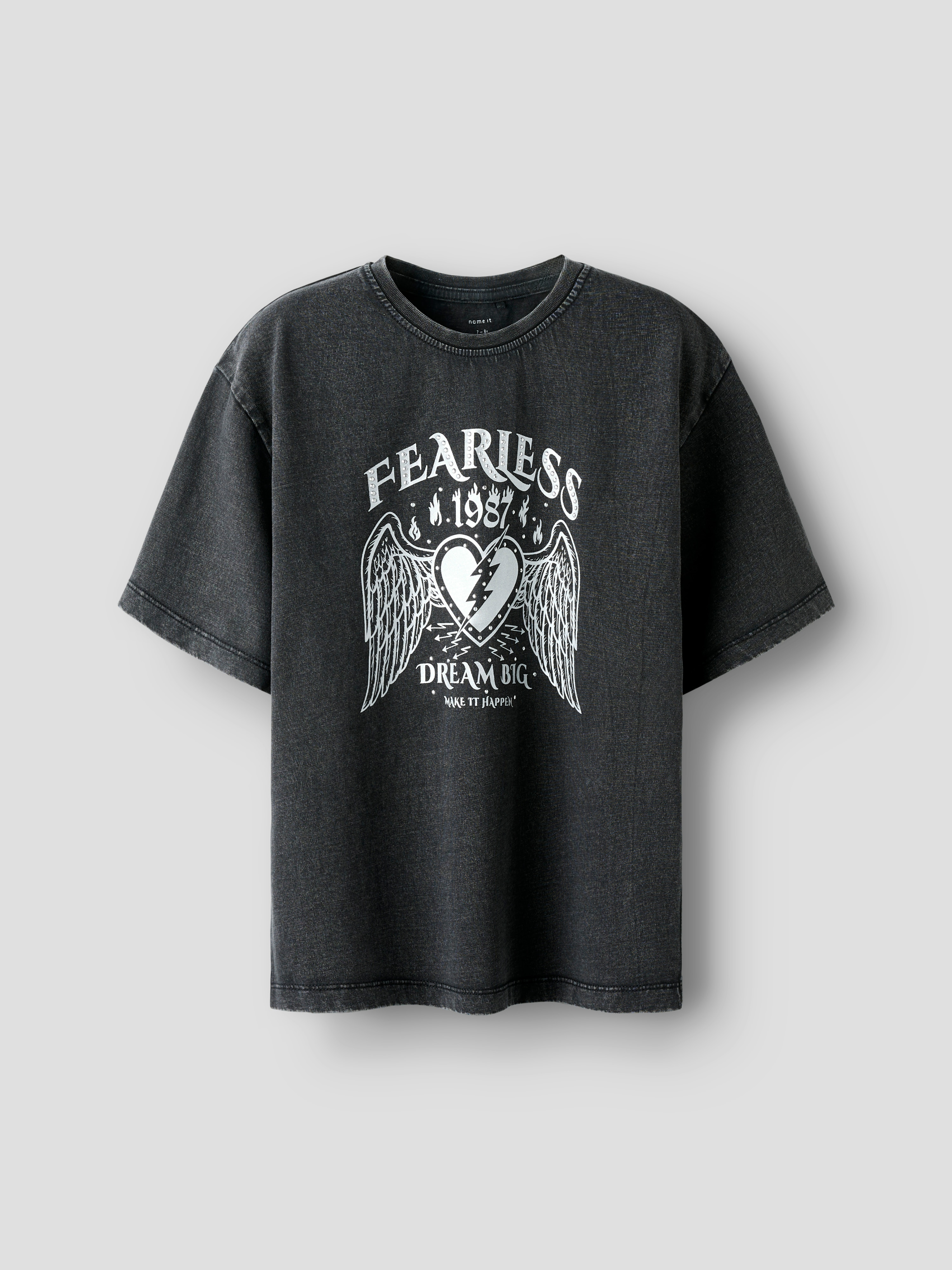 Camiseta de manga corta - name it - Negro Negro-1