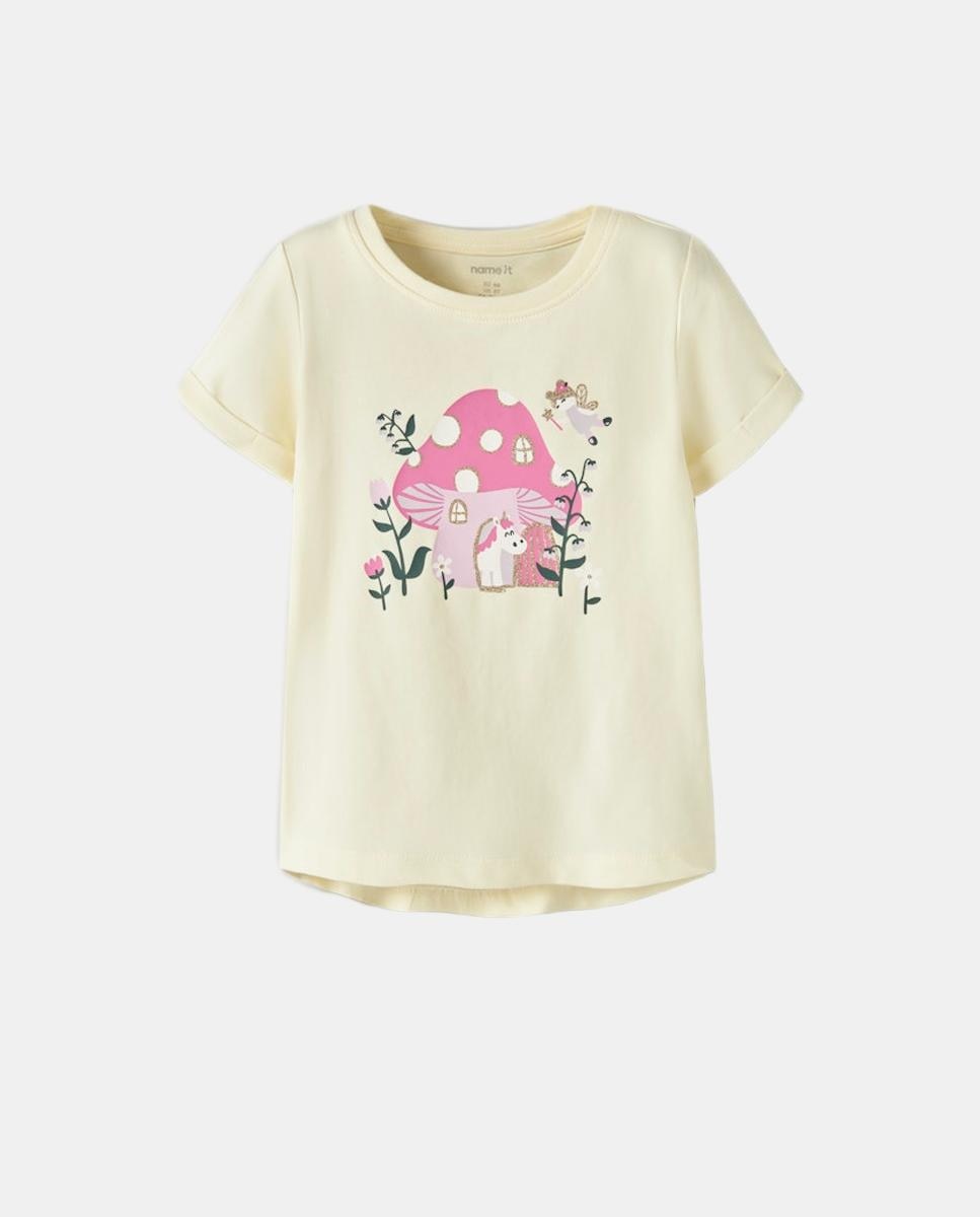 Camiseta de manga corta de niña - name it - Amarillo Amarillo-1