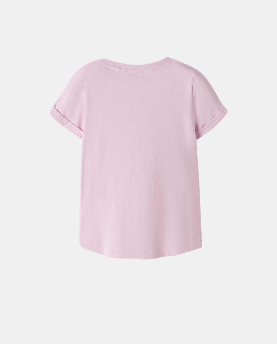 Camiseta de manga corta de niña - name it - Rosa Rosa-2