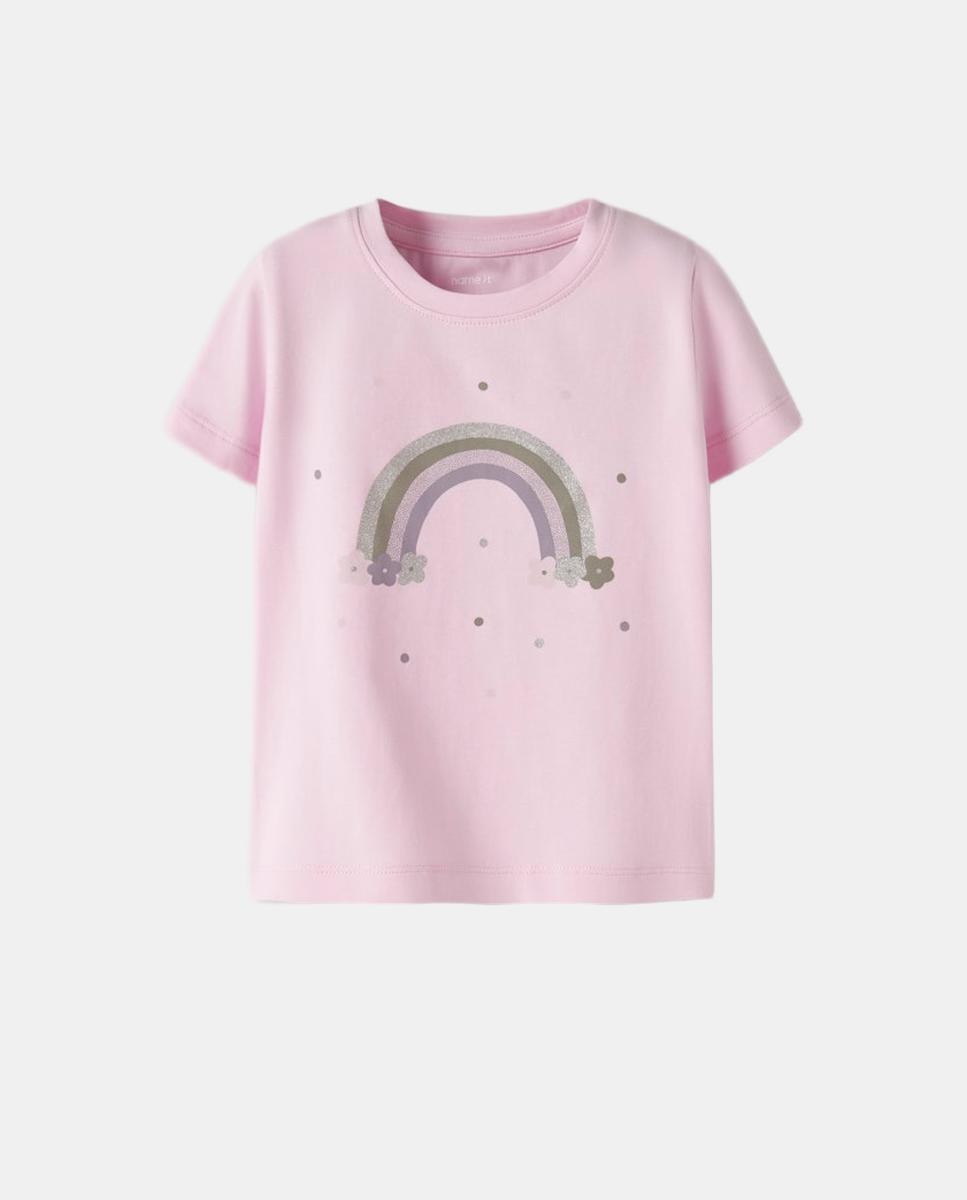 Camiseta de manga corta - name it - Rosa Rosa-1