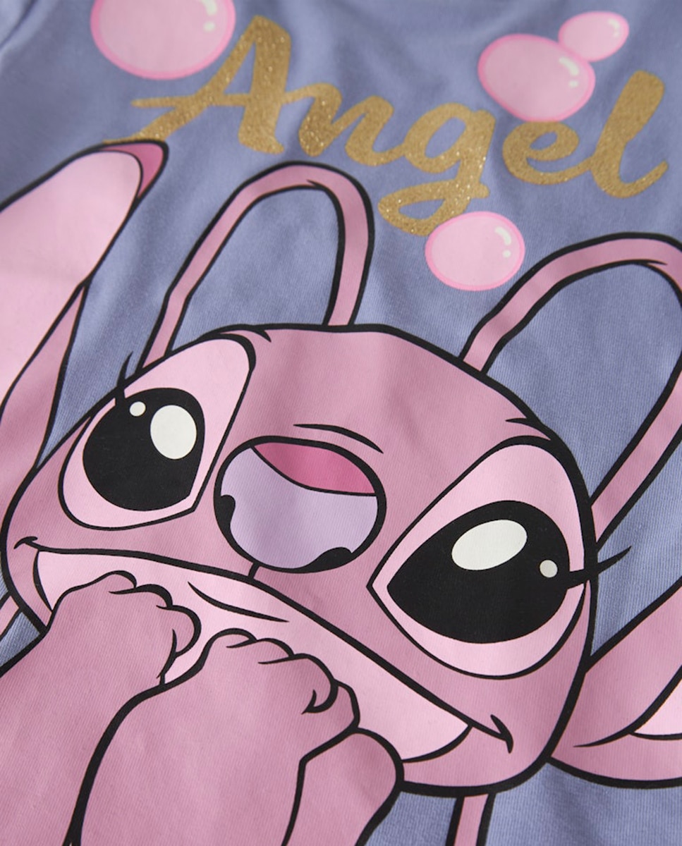 T-shirt de Stitch de Criança Roxo-3